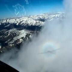 Flugwegposition um 15:39:11: Aufgenommen in der Nähe von 39041 Brenner, Autonome Provinz Bozen - Südtirol, Italien in 3632 Meter